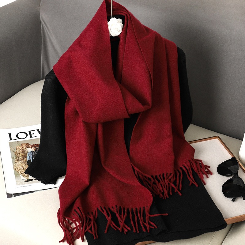 Cashmere Pashmina Wrap - 62Color Solid Women Winter Scarf Warm