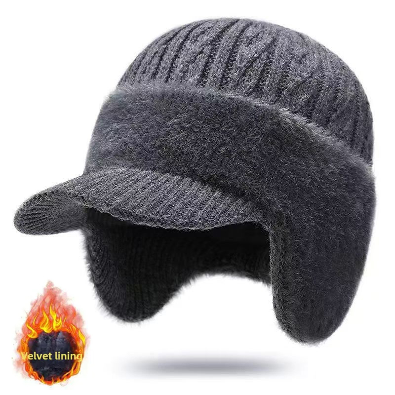 Knit Beanie Hat Warm - New Unisex Winter Hat Plush Fur