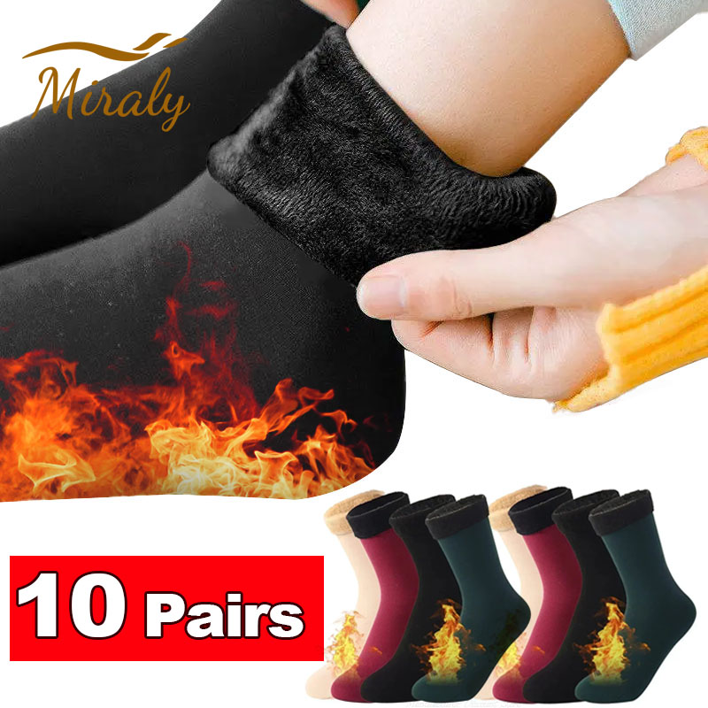 1/2/3/5/10Pairs Thermal Socks  - Thermal Sock Wool 评论和价格