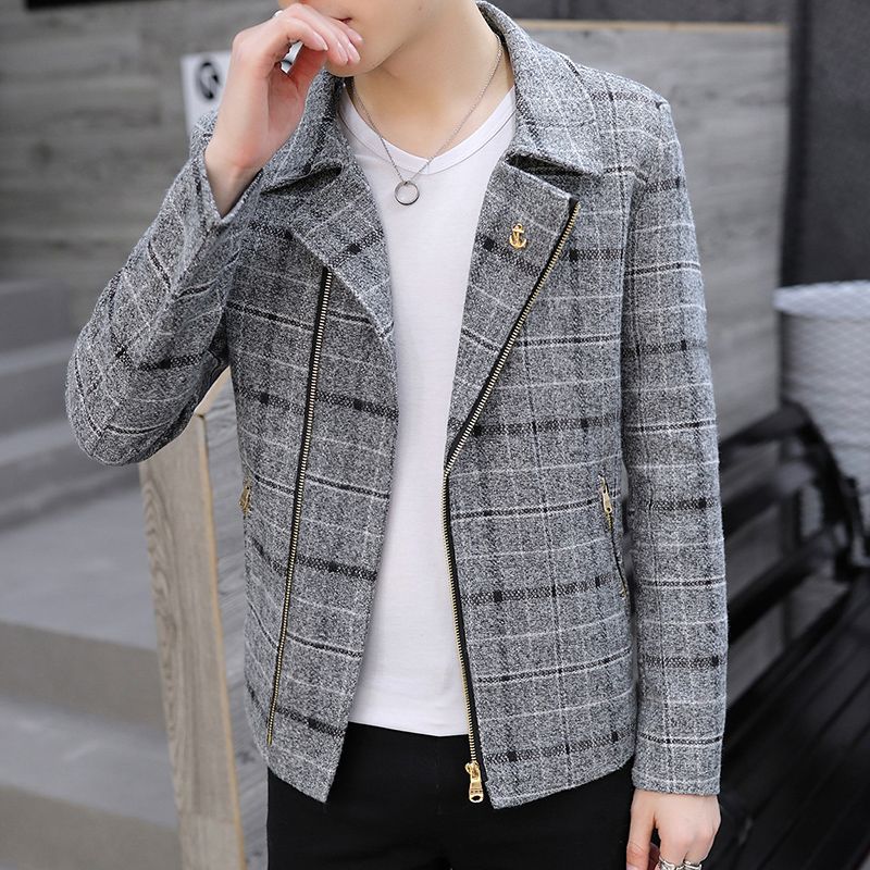 Men's Short Wool Blend Peacoat - Wool Coat Peacoat 评论和价格