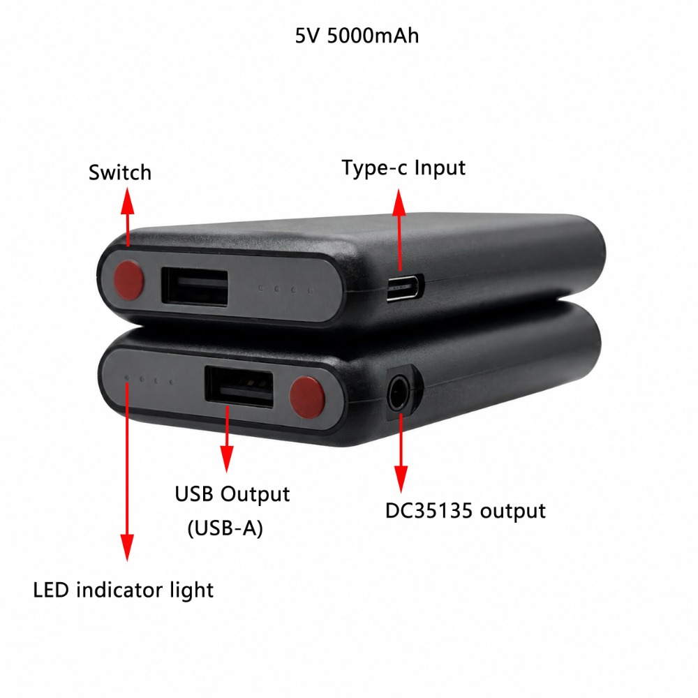 5V 5000mAh Heated Gloves Batte - Heated Vest Battery 评论和价格