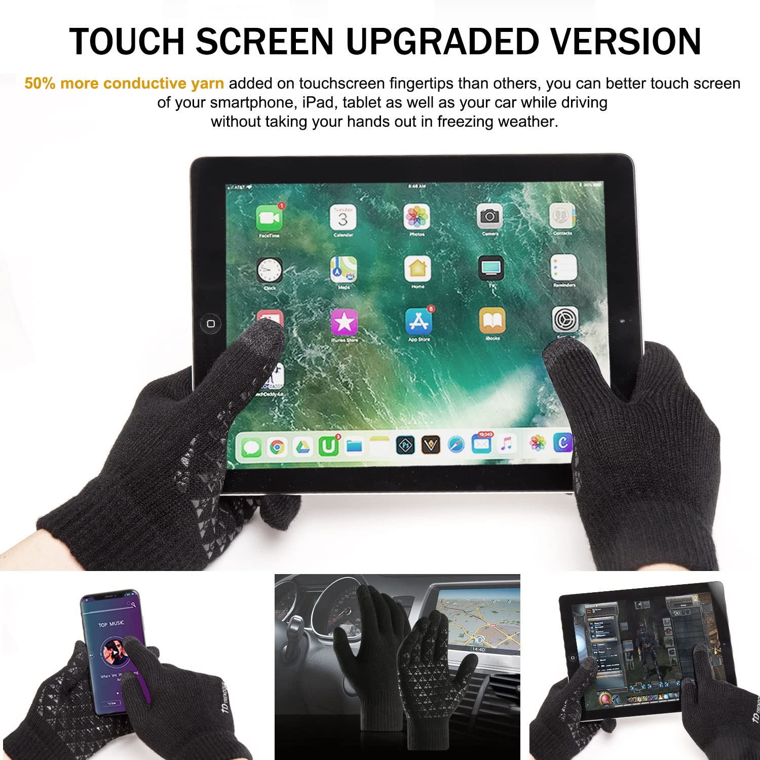 1-5Pairs Winter Outdoor Sports - Touch Screen Gloves 评论和价格