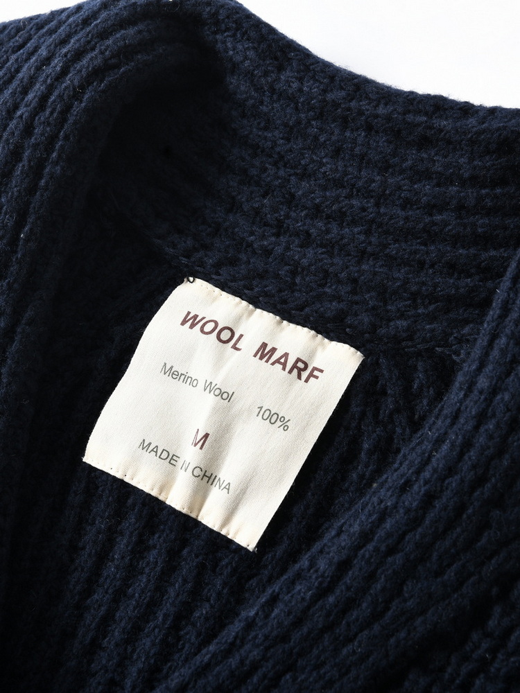 Eu Vintage 100% Wool Chunky Kn - Wool Scarf Men 评论和价格