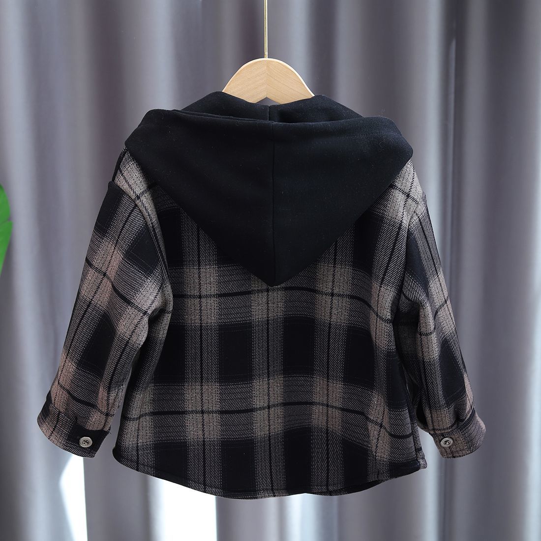 2025 New Boys Autumn Winter Fl - Flannel Shirt Lined 评论和价格