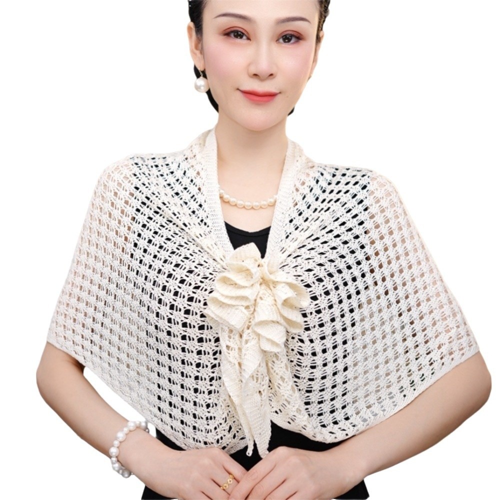 Sparkly Design Hollow Out Card - Shawl Wrap Winter 评论和价格