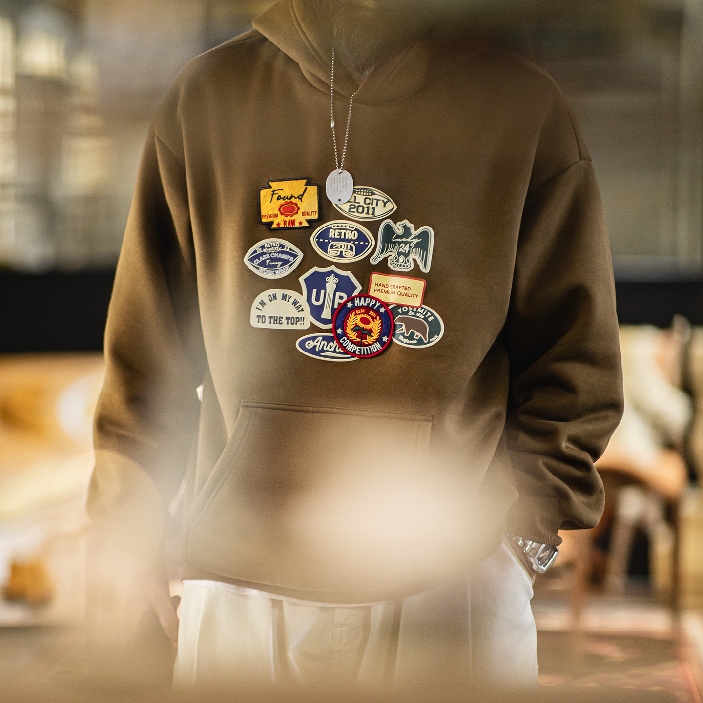 Maden Vintage Men's Embroidere - Sherpa Hoodie Fleece 评论和价格