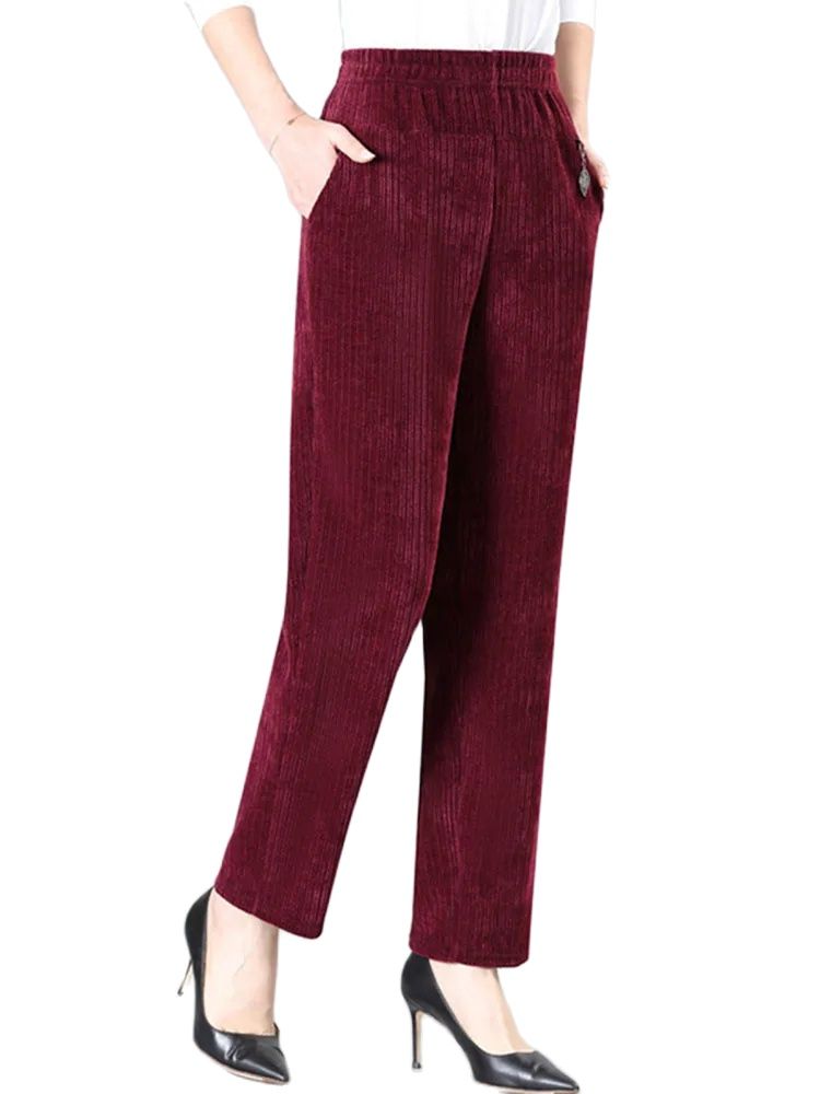 Oversize XL-8XL Corduroy Pants - Corduroy Pant Warm 评论和价格