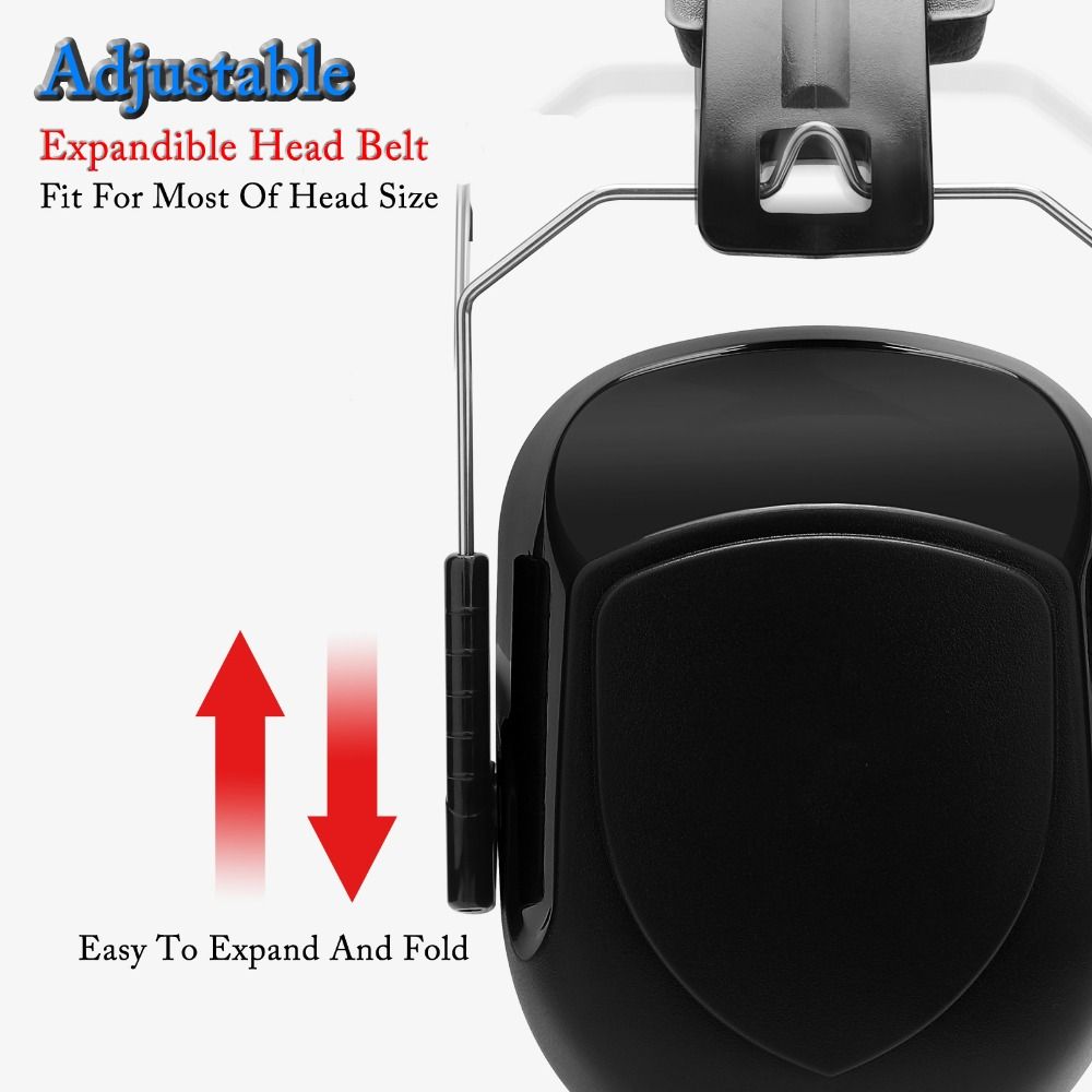 SNR-34dB Adjustable Head Earmu - Earmuffs Foldable 评论和价格