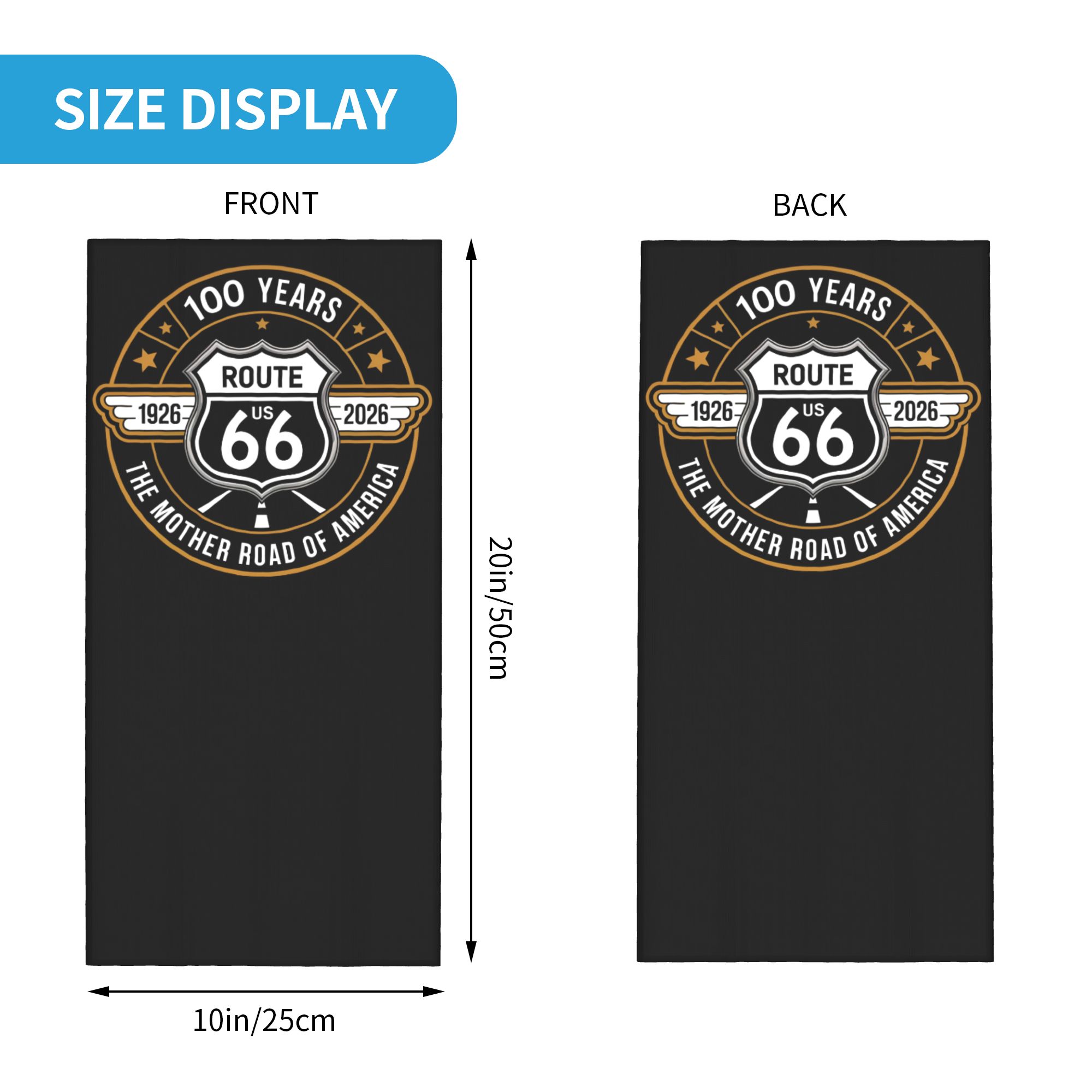 Custom Route 66 Bandana Neck W - Neck Gaiter Fleece 评论和价格
