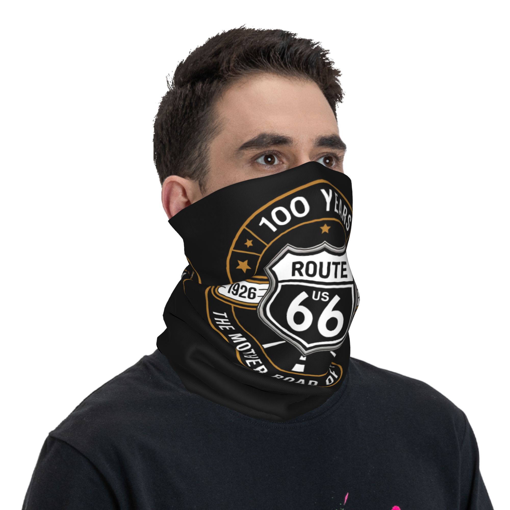 Custom Route 66 Bandana Neck W - Neck Gaiter Fleece 评论和价格