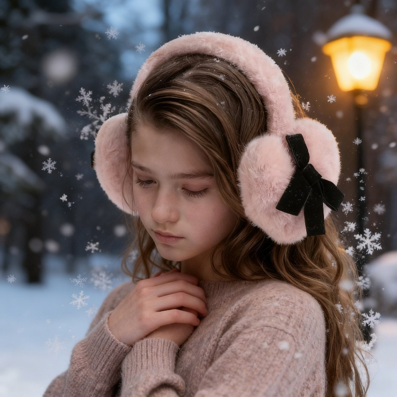 1pc Women's Winter Solid Color - Earmuffs Foldable 评论和价格