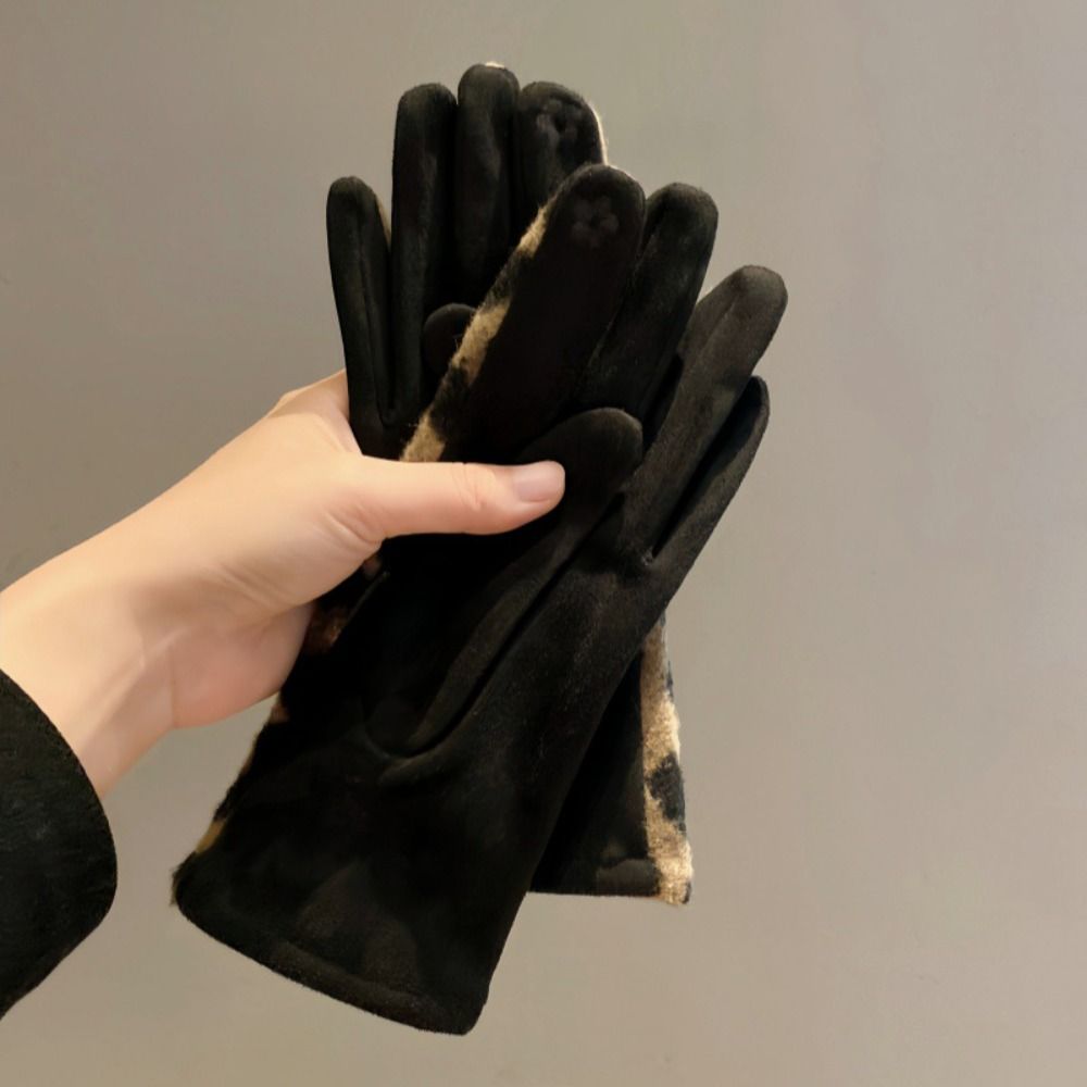 Fashion Cashmere Leopard-print - Touch Screen Gloves 评论和价格