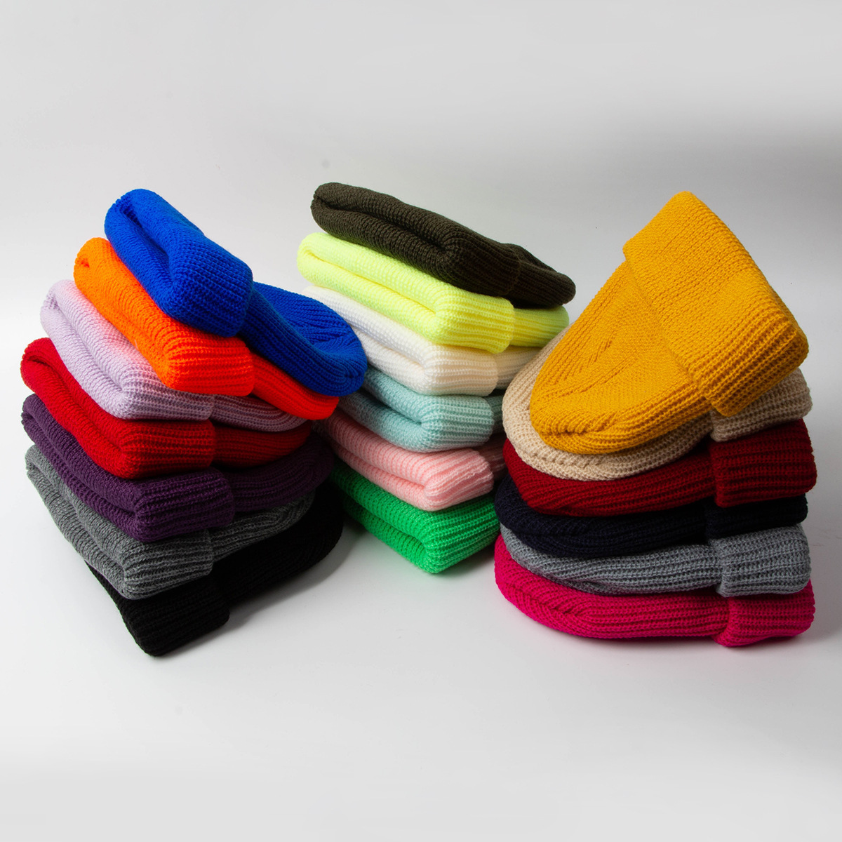Winter Solid Beanies Knitted M - Knit Beanie Hat Warm 评论和价格