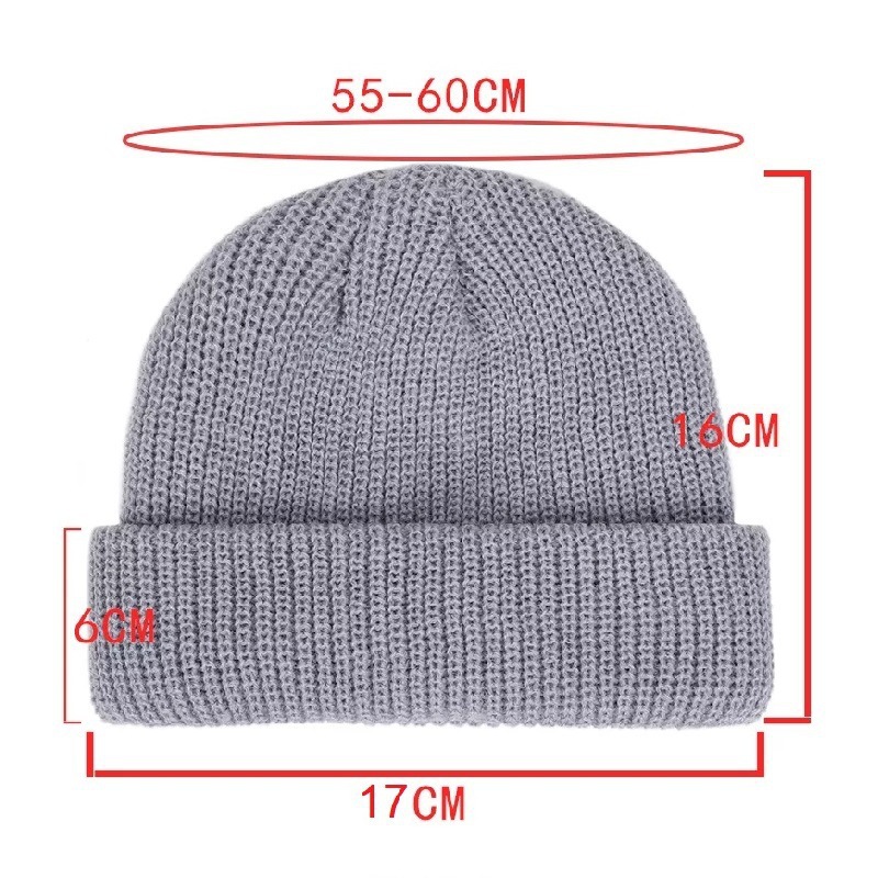Winter Solid Beanies Knitted M - Knit Beanie Hat Warm 评论和价格