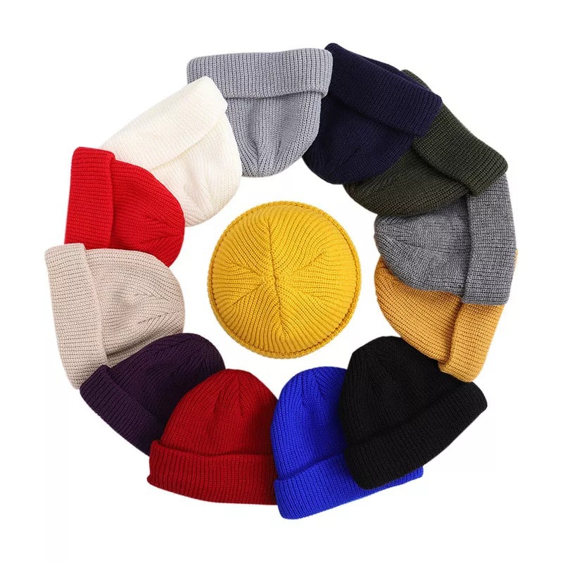 Winter Solid Beanies Knitted M - Knit Beanie Hat Warm 评论和价格