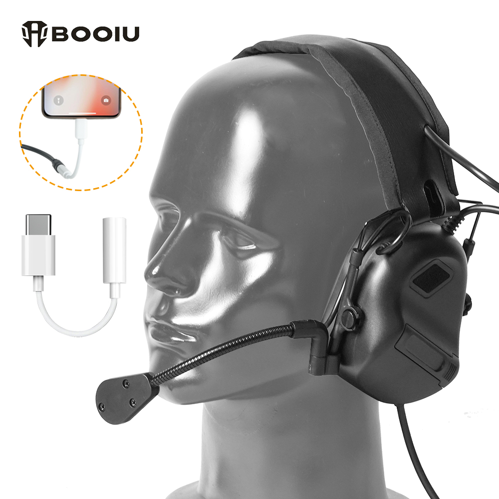 BOOIU Tactical Electronic Shoo - Earmuffs Foldable 评论和价格