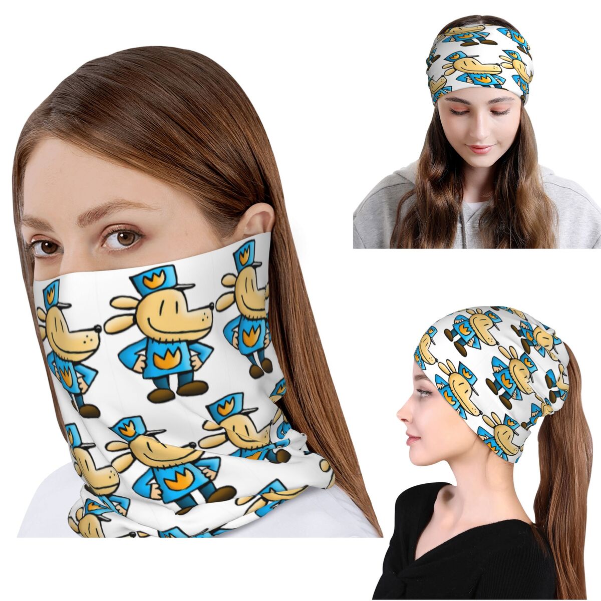Dog Man Comedic Graphic Novel  - Knit Beanie Hat Warm 评论和价格