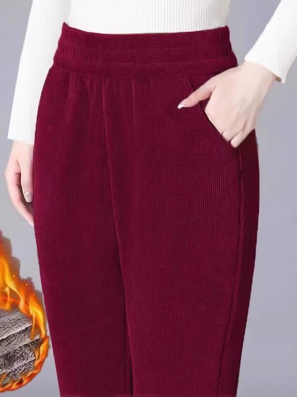 Thickened Straight Leg Pants W - Corduroy Pant Warm 评论和价格