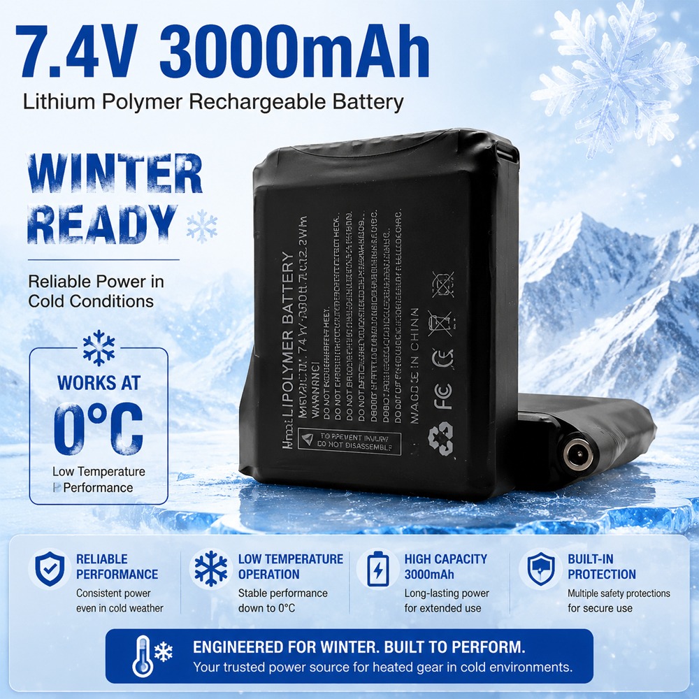 7.4V 3000mah Heated Gloves Bat - Heated Vest Battery 评论和价格