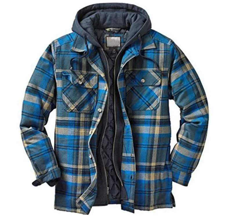 Mens Fleece Lined Flannel Plai - Flannel Shirt Lined 评论和价格