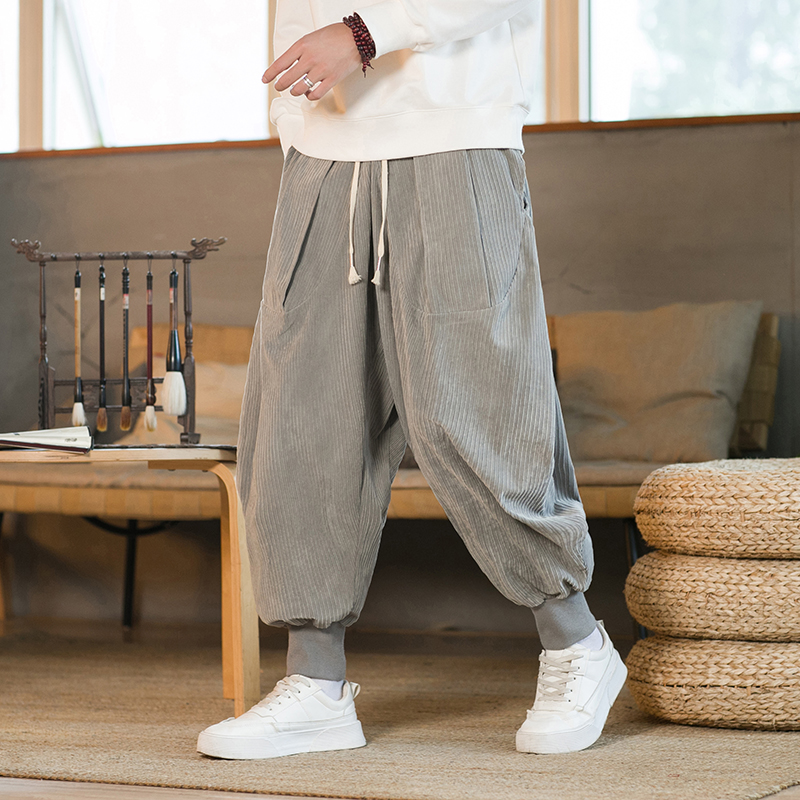 2023 Men Winter Solid Color Co - Corduroy Pant Warm 评论和价格