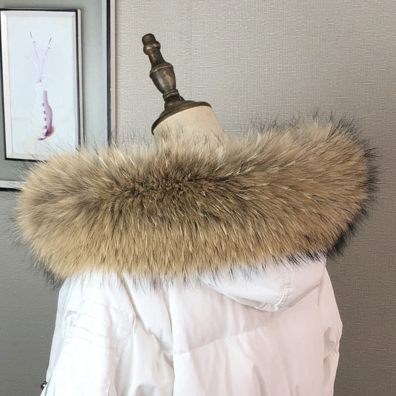 Real Fur Collar for Coat Parka - Shawl Wrap Winter 评论和价格