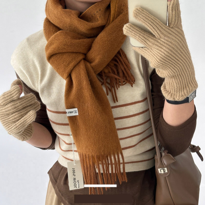 Elegant Good Quality 100% Wool - Wool Scarf Men 评论和价格