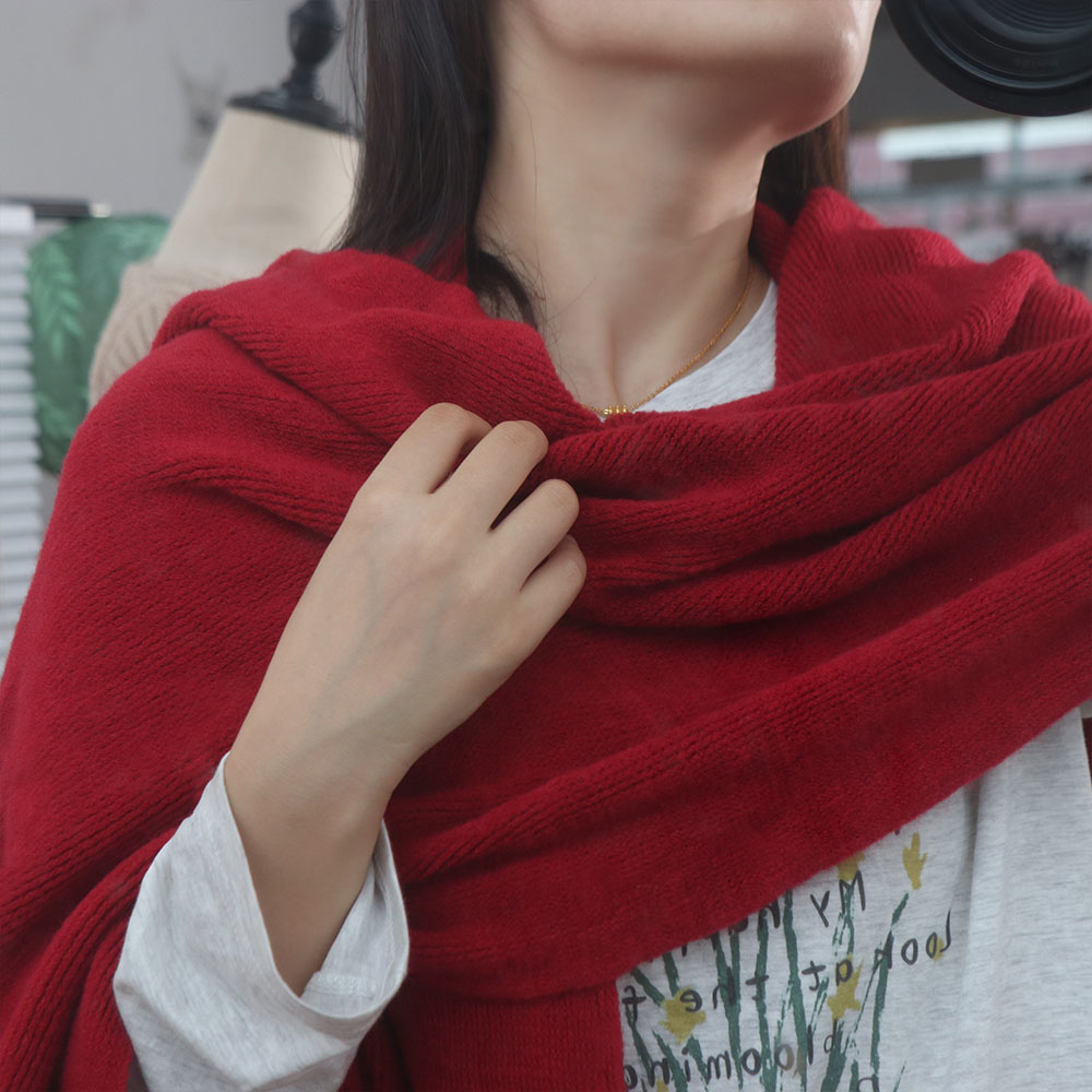 High Quality Solid Color Men W - Wool Scarf Men 评论和价格