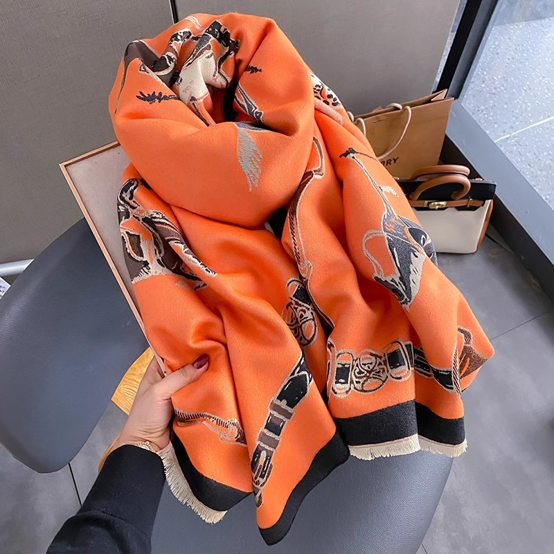 Retro Rider Horse Imitation Ca - Shawl Wrap Winter 评论和价格