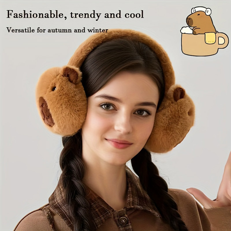 Cute Capibala Earmuffs Cartoon - Earmuffs Foldable 评论和价格