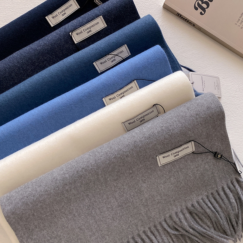 2024 Winter Wool Scarf For Wom - Cashmere Pashmina Wrap 评论和价格