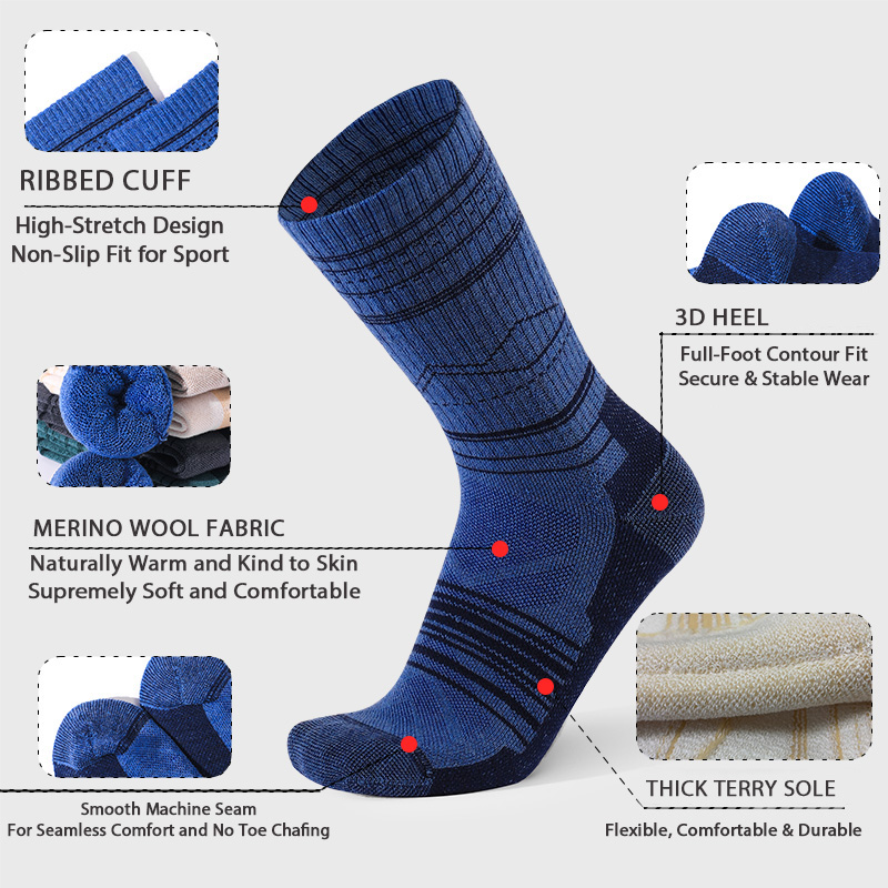 Merino Wool Boot Socks Thermal - Thermal Sock Wool 评论和价格