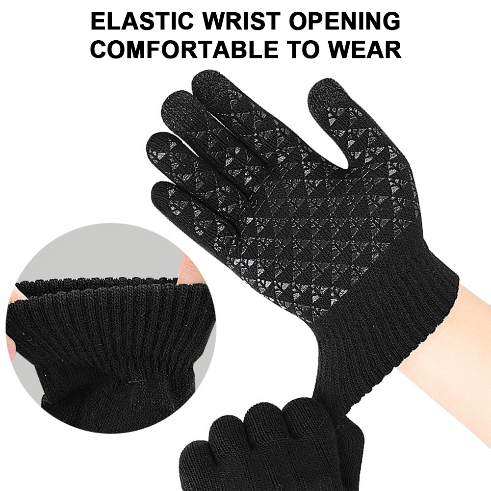 5-1Pairs USB Heated Knitted Gl - Touch Screen Gloves 评论和价格