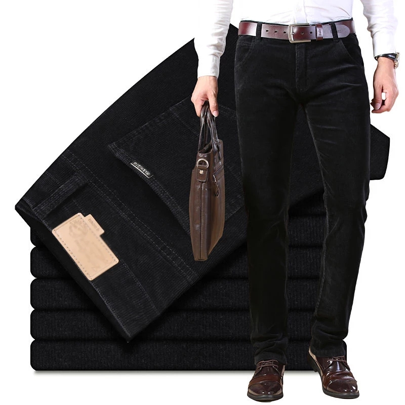 Autumn Winter Men`s Thick Warm - Corduroy Pant Warm 评论和价格